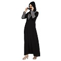 Classic Front open abaya - Black Classic Front open abaya - Black